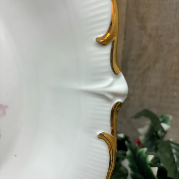 VTG Bavaria Schumann Arzberg Germany Plate Platter 12'' Antique Rose - Picture 3 of 11